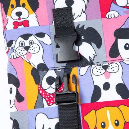 Pet Portrait & Paws Messenger Bag