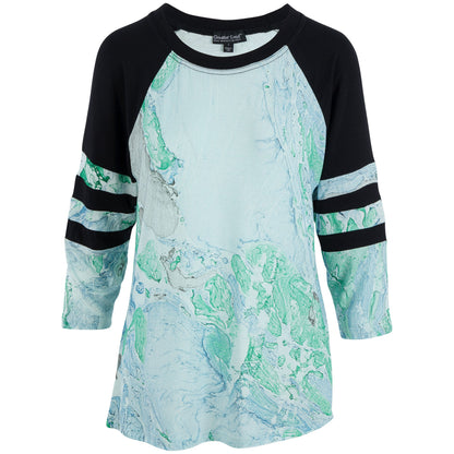 Marbleous Wonder Raglan Top