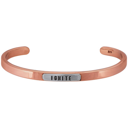 Ignite Silver & Copper Cuff Bracelet