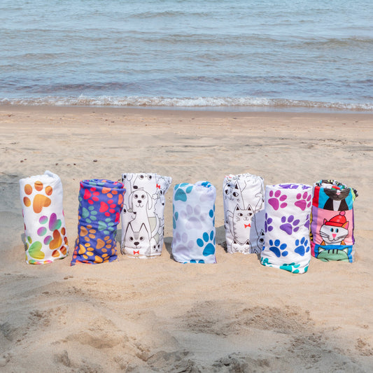 Paw Print Oversized Beach Towel