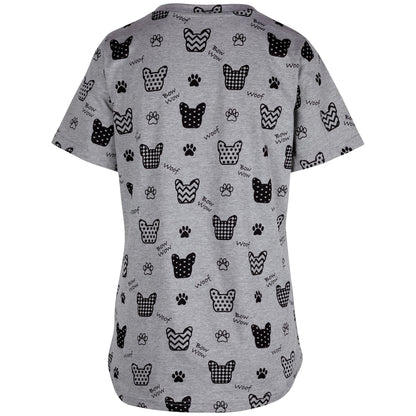 Pets with Prints V-Neck Tee