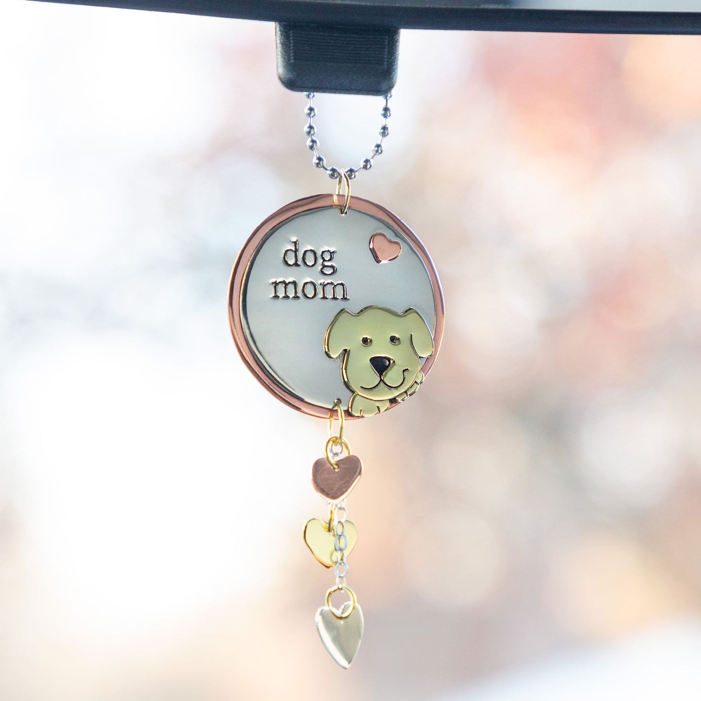 Pet Parent Mixed Metal Car Charm