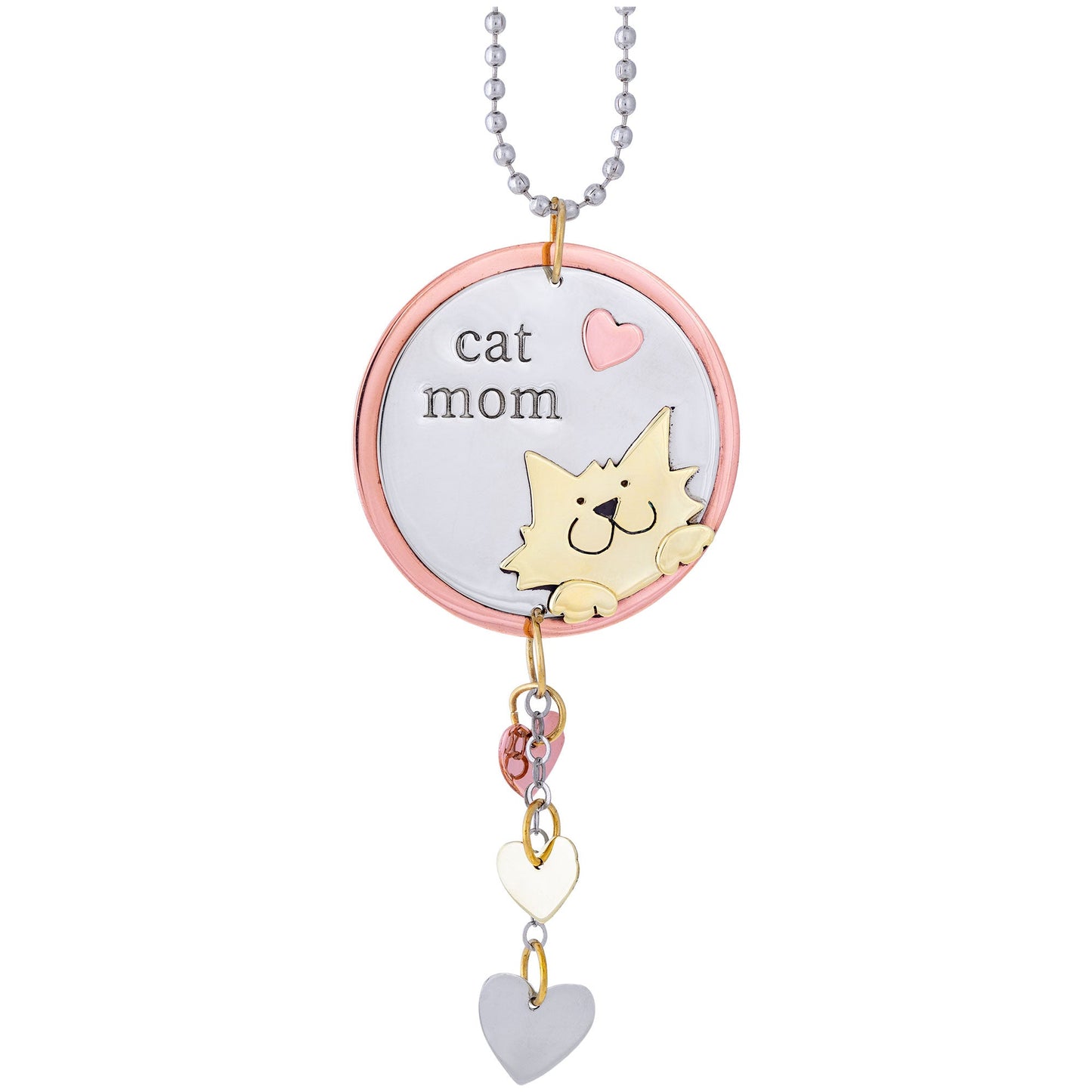 Pet Parent Mixed Metal Car Charm