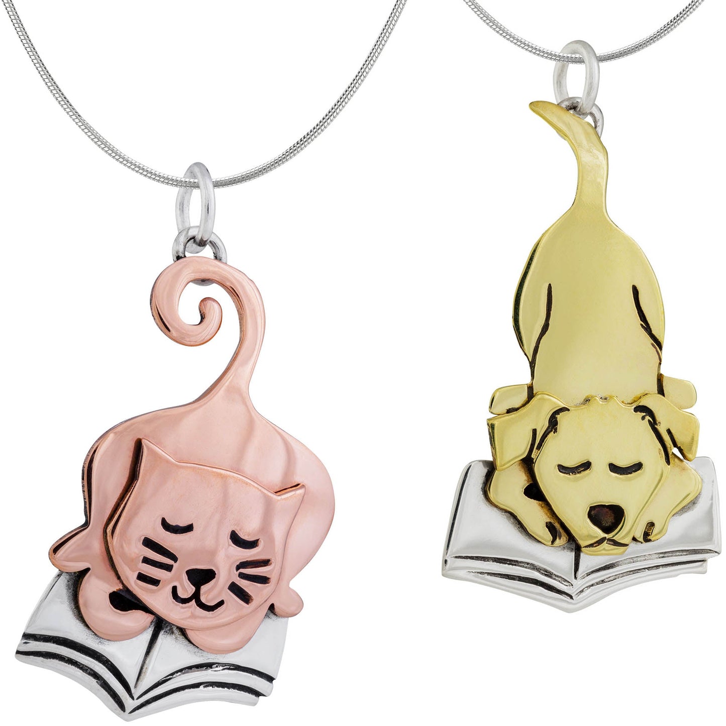 Pet Lover Book Club Sterling Necklace