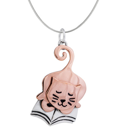 Pet Lover Book Club Sterling Necklace