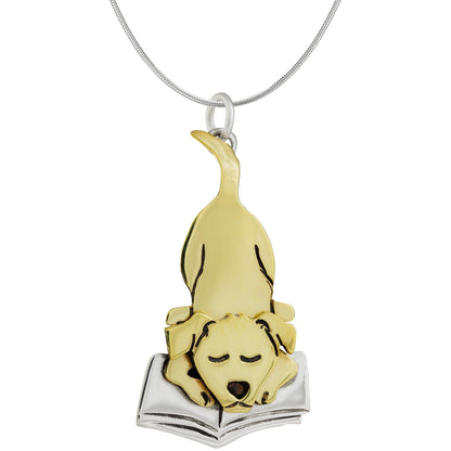 Pet Lover Book Club Sterling Necklace