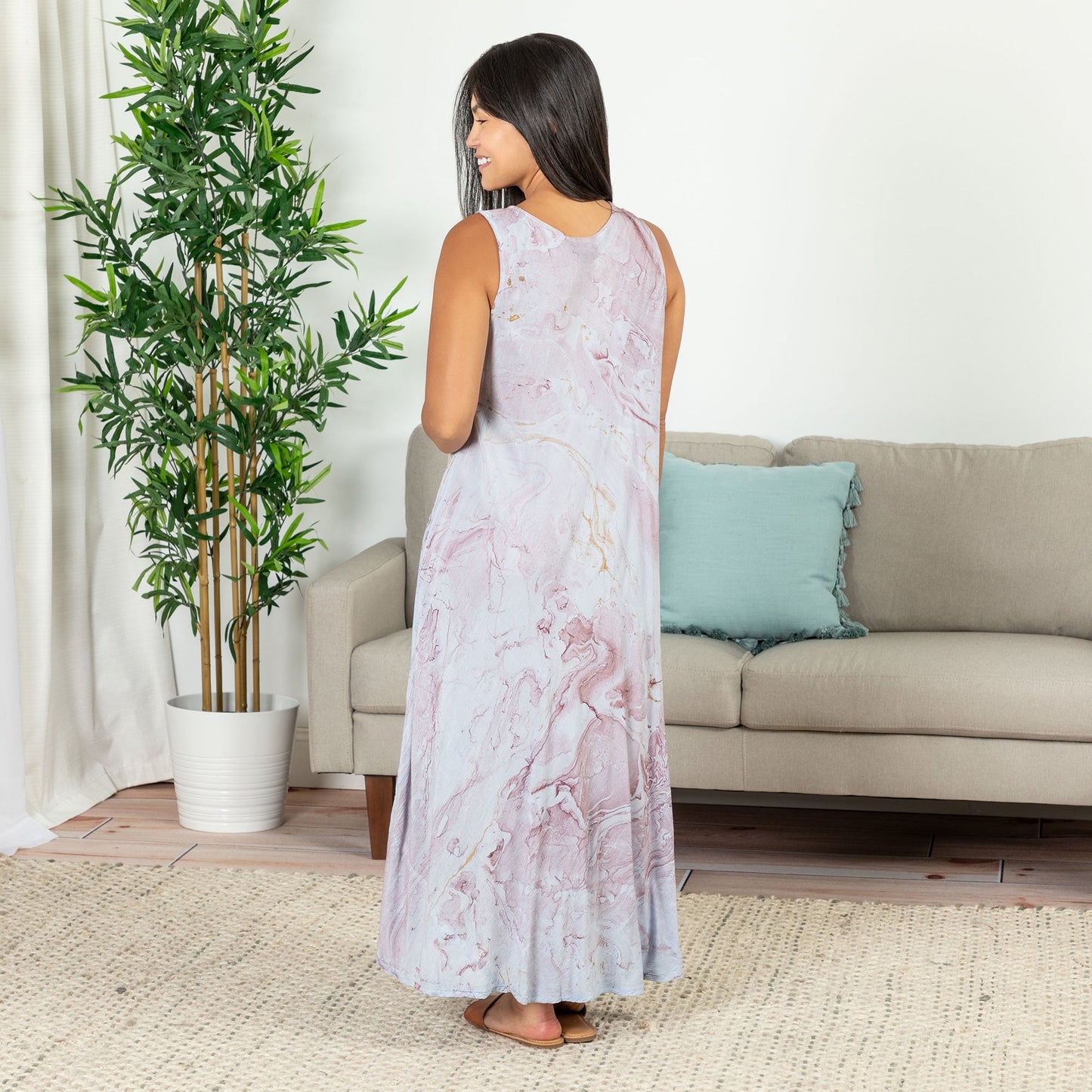 Dancing Dragonflies Long Dress | Fair Trade