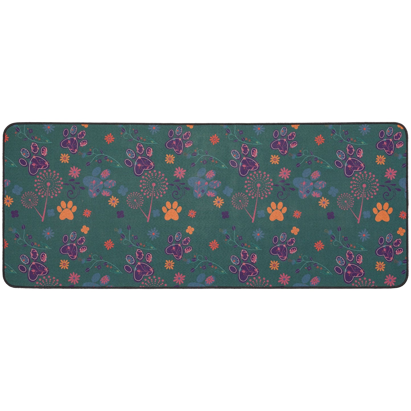 Fields of Flowers & Paws Floor Runner