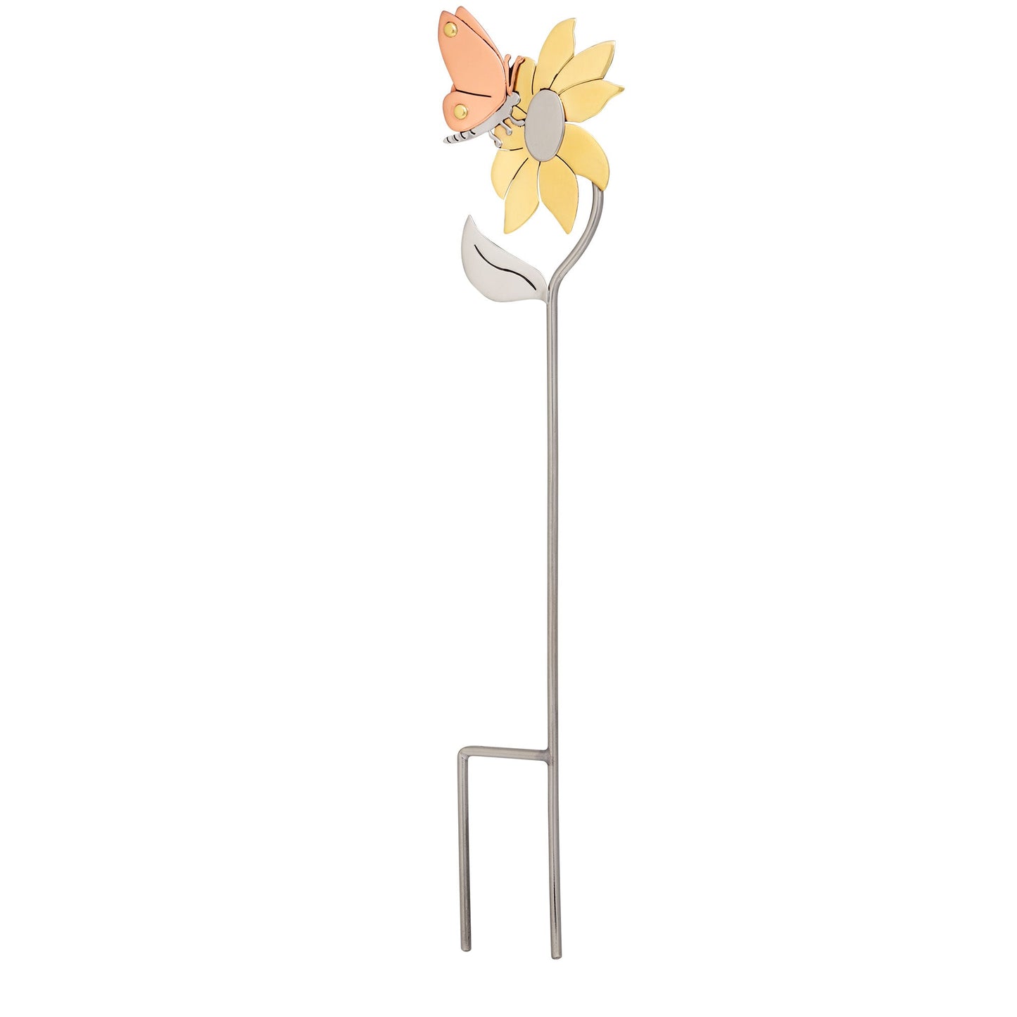 Butterfly Love Mixed Metal Plant Stake