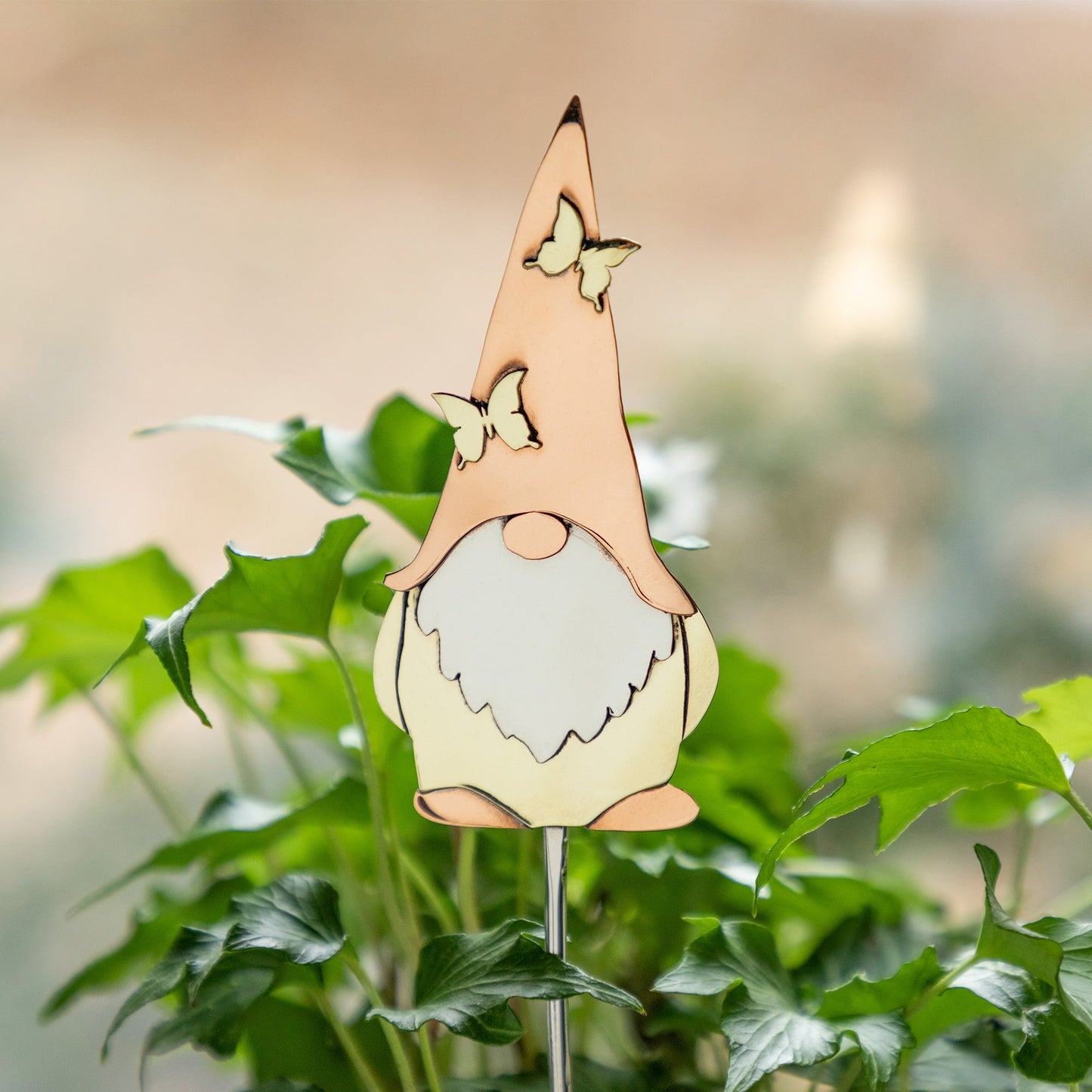 Cute Gnome Mixed Metal Plant Stake