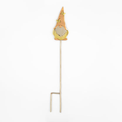 Cute Gnome Mixed Metal Plant Stake