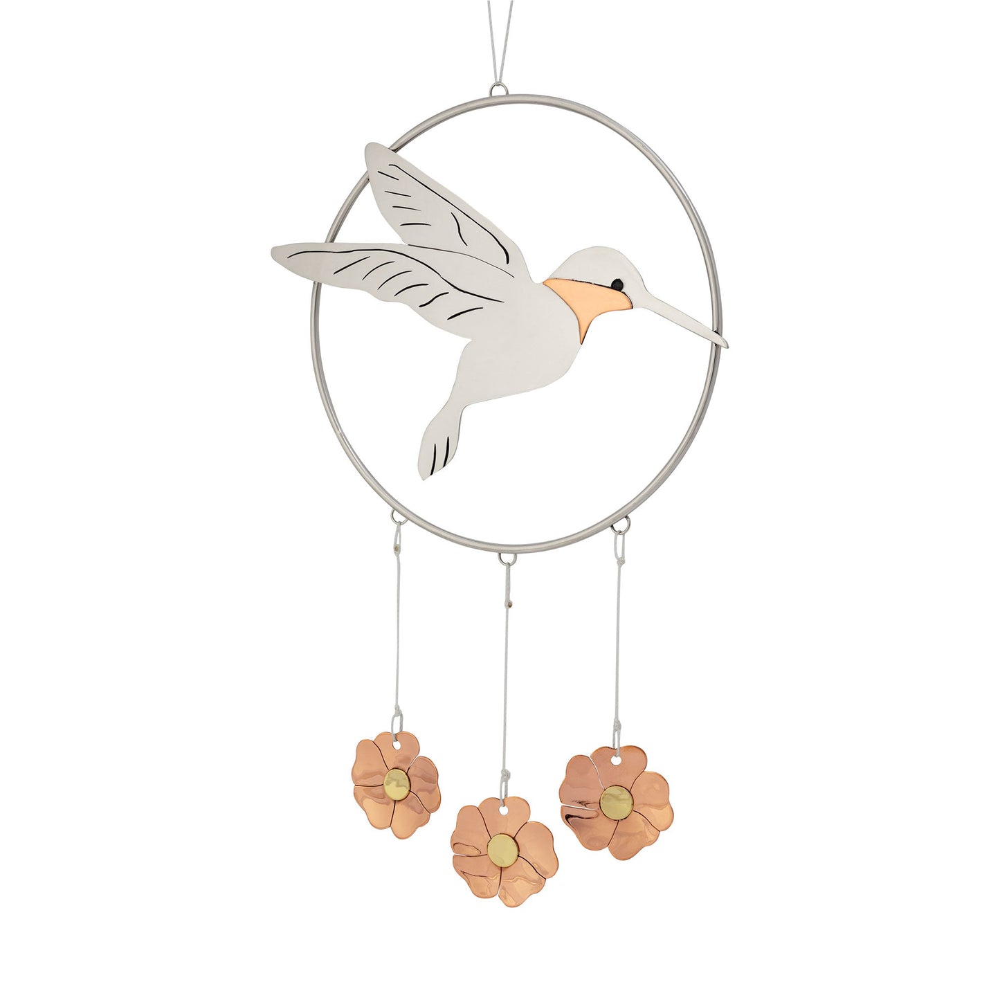 Flying Hummingbird Mixed Metal Wind Chime