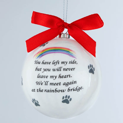 Until We Meet Again Rainbow Bridge & Paws Ornament