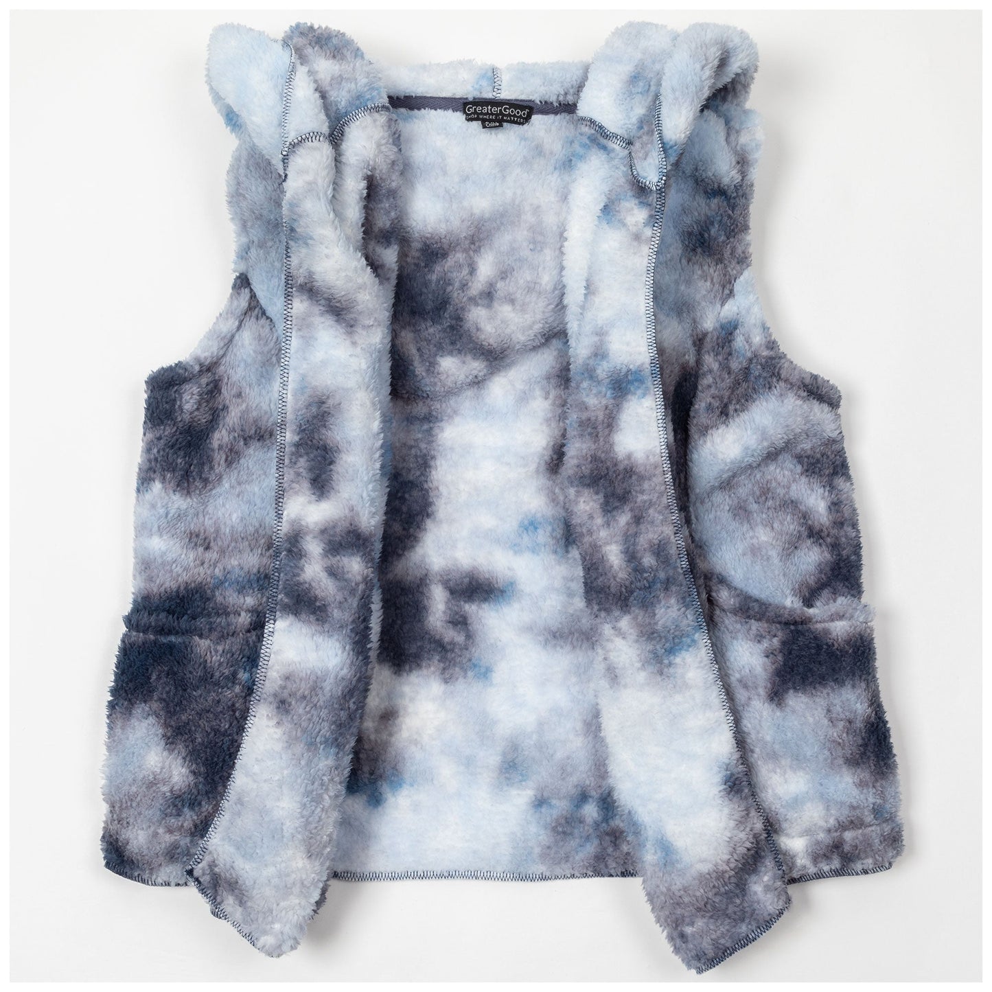 Tie-Dye Cozy Plush Fleece Vest