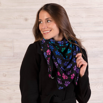 Fleece Lined Oversized Bandana Scarf