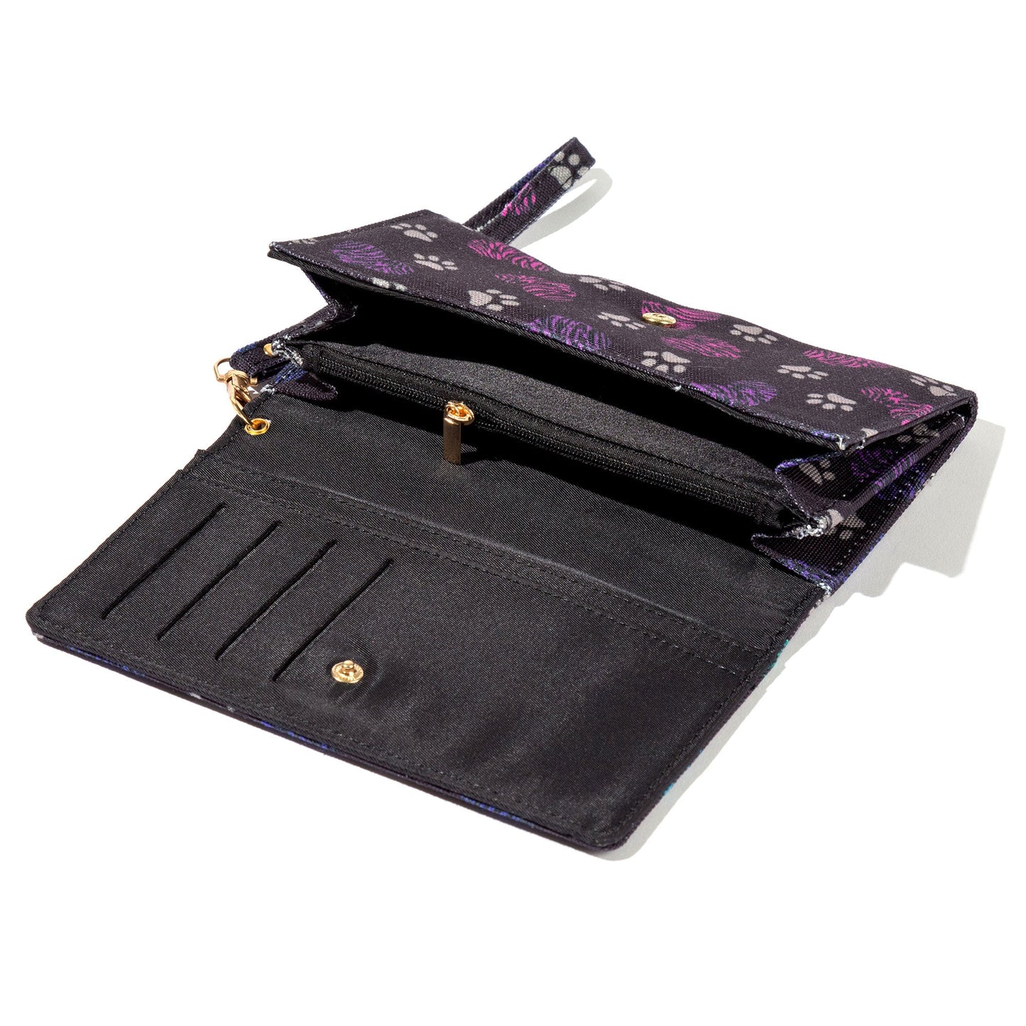 Canvas Paws Wristlet Wallet