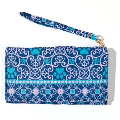 Canvas Paws Wristlet Wallet