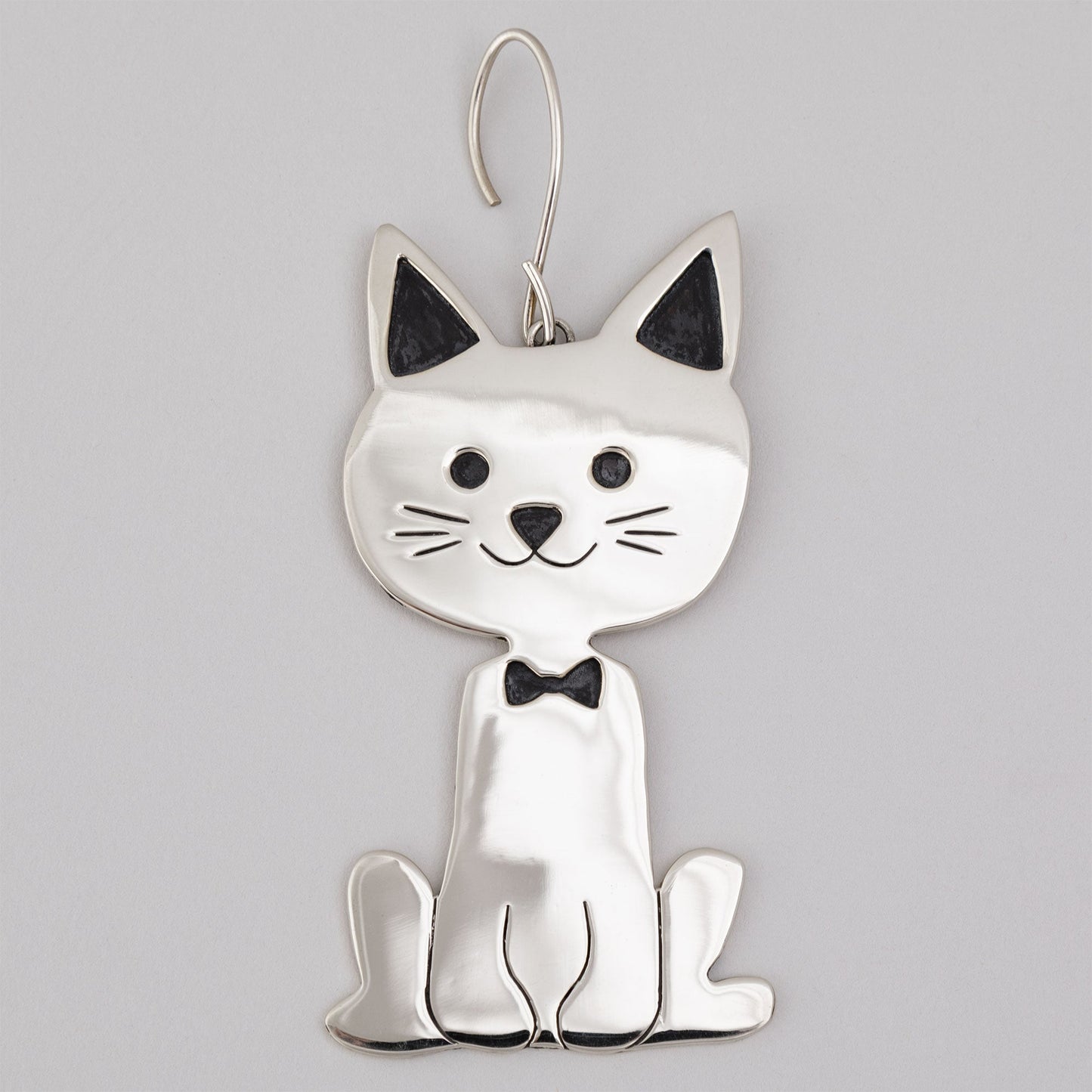 Sweet Cat Mixed Metal Ornament