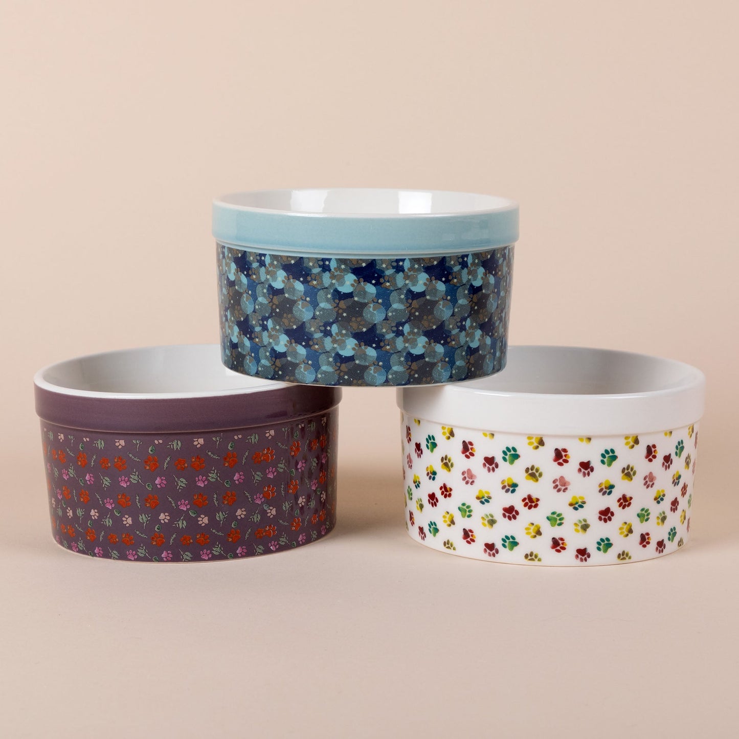 Paw Print Ramekin - Set of 4