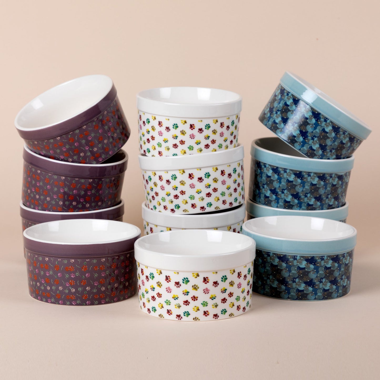 Paw Print Ramekin - Set of 4