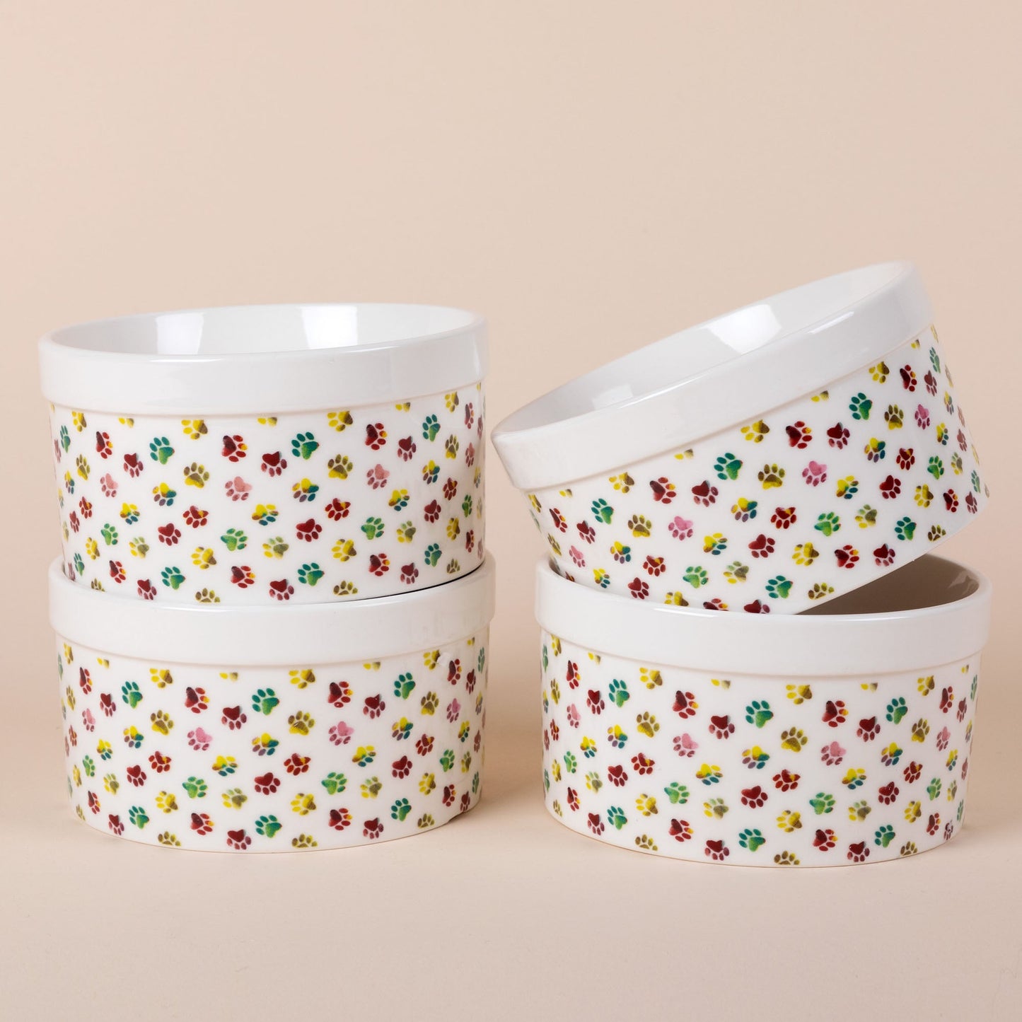 Paw Print Ramekin - Set of 4