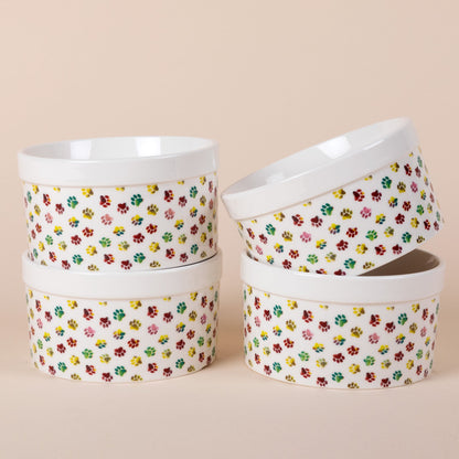 Paw Print Ramekin - Set of 4