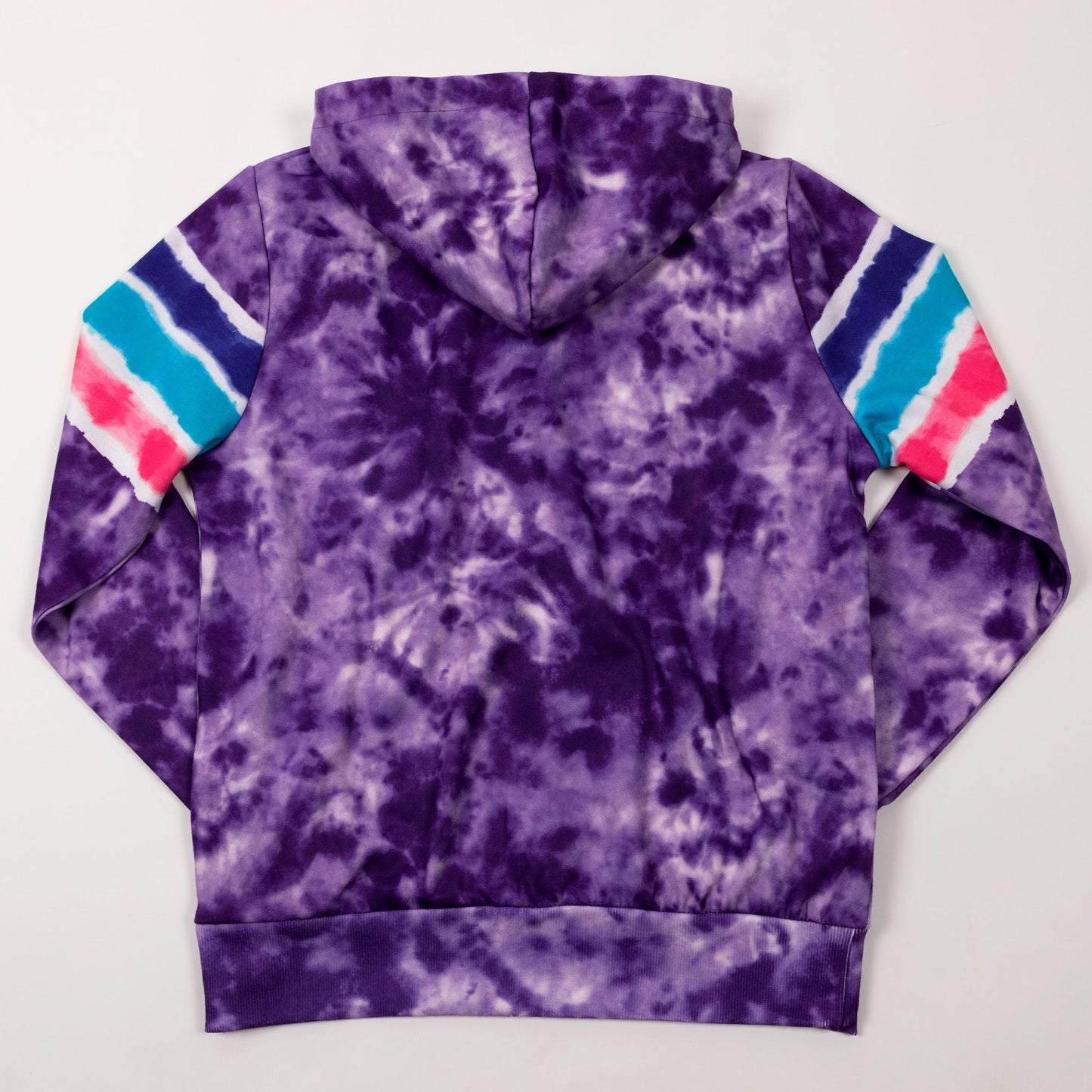 Paw Tie-Dye Stripe Lightweight Hoodie