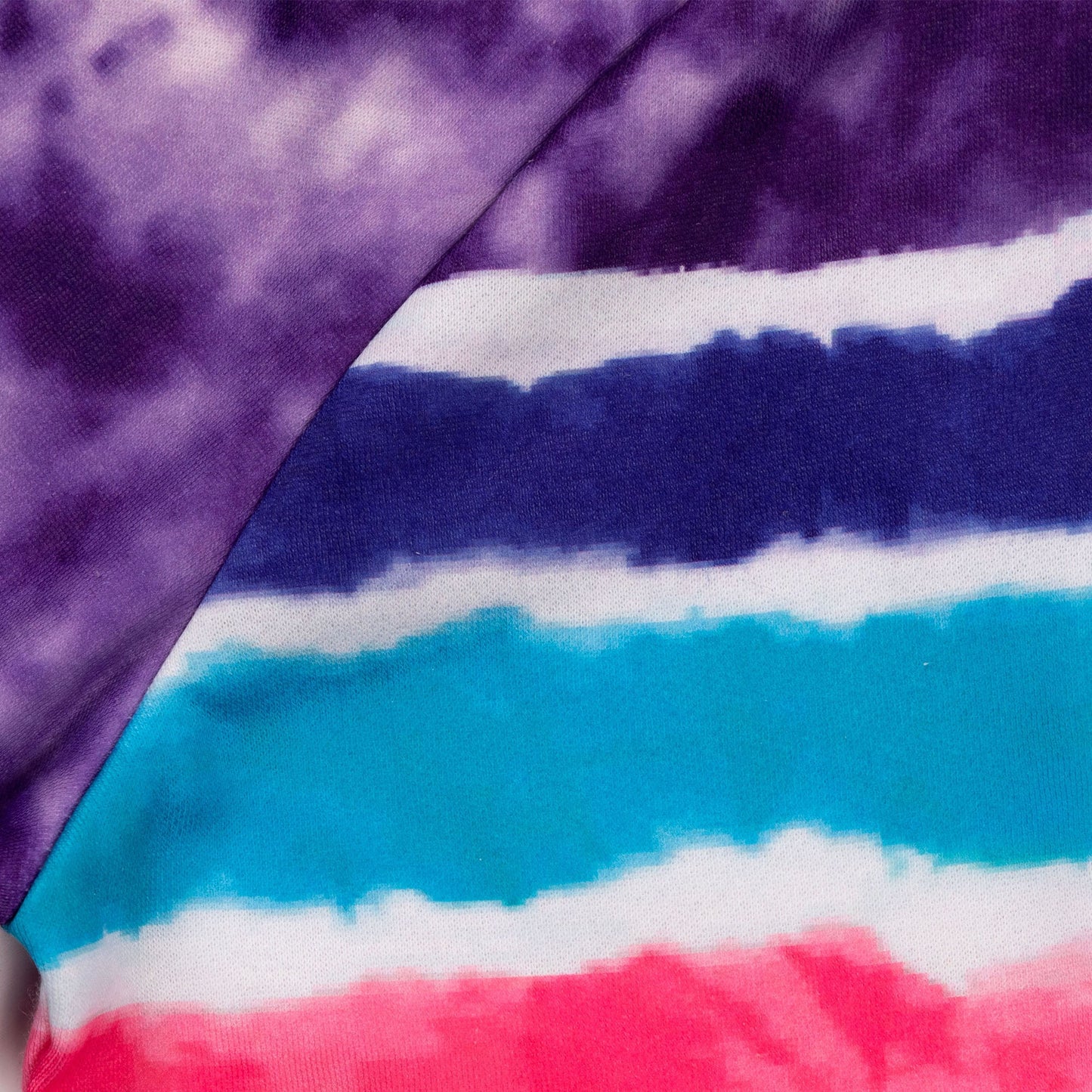 Paw Tie-Dye Stripe Lightweight Hoodie