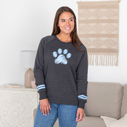 Paw Scribble Stripe Sweatshirt