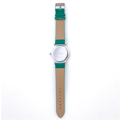 Green Peacock Feather Watch