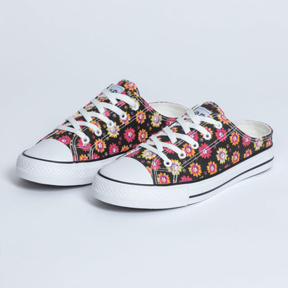 Paw Print Canvas Slip-On Sneakers