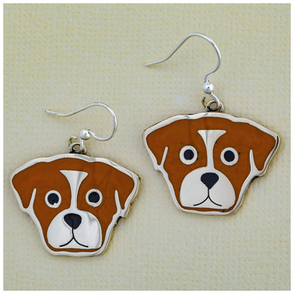 Dog Breed Enamel Earrings