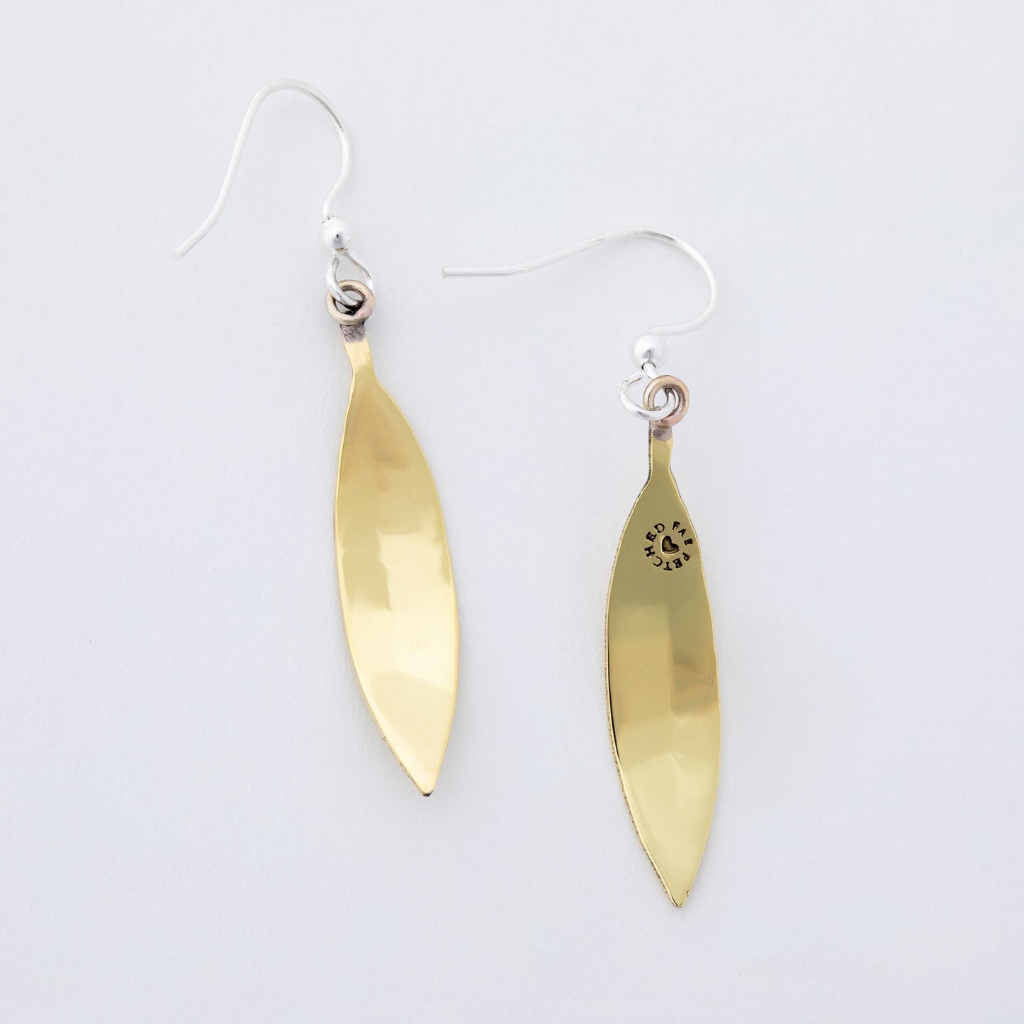 Falling Leaves Mixed Metal Earrings