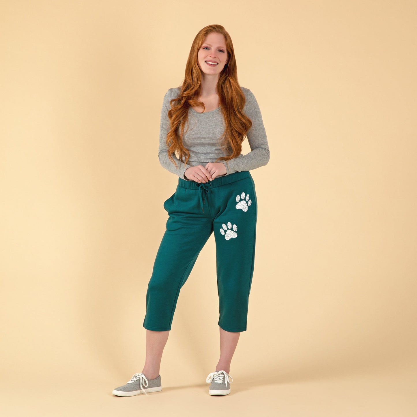 Paw Print Capri Sweatpants