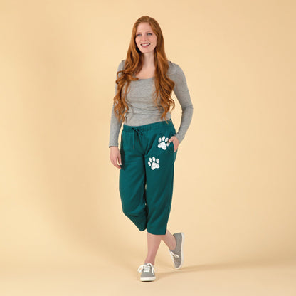 Paw Print Capri Sweatpants