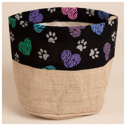 Hearts & Paws Jute Storage Baskets - Set of 3