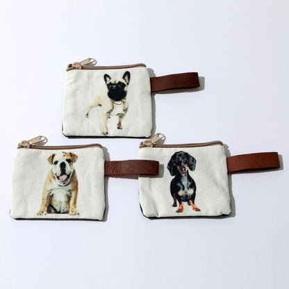 Canvas Dog Breed Coin Purse