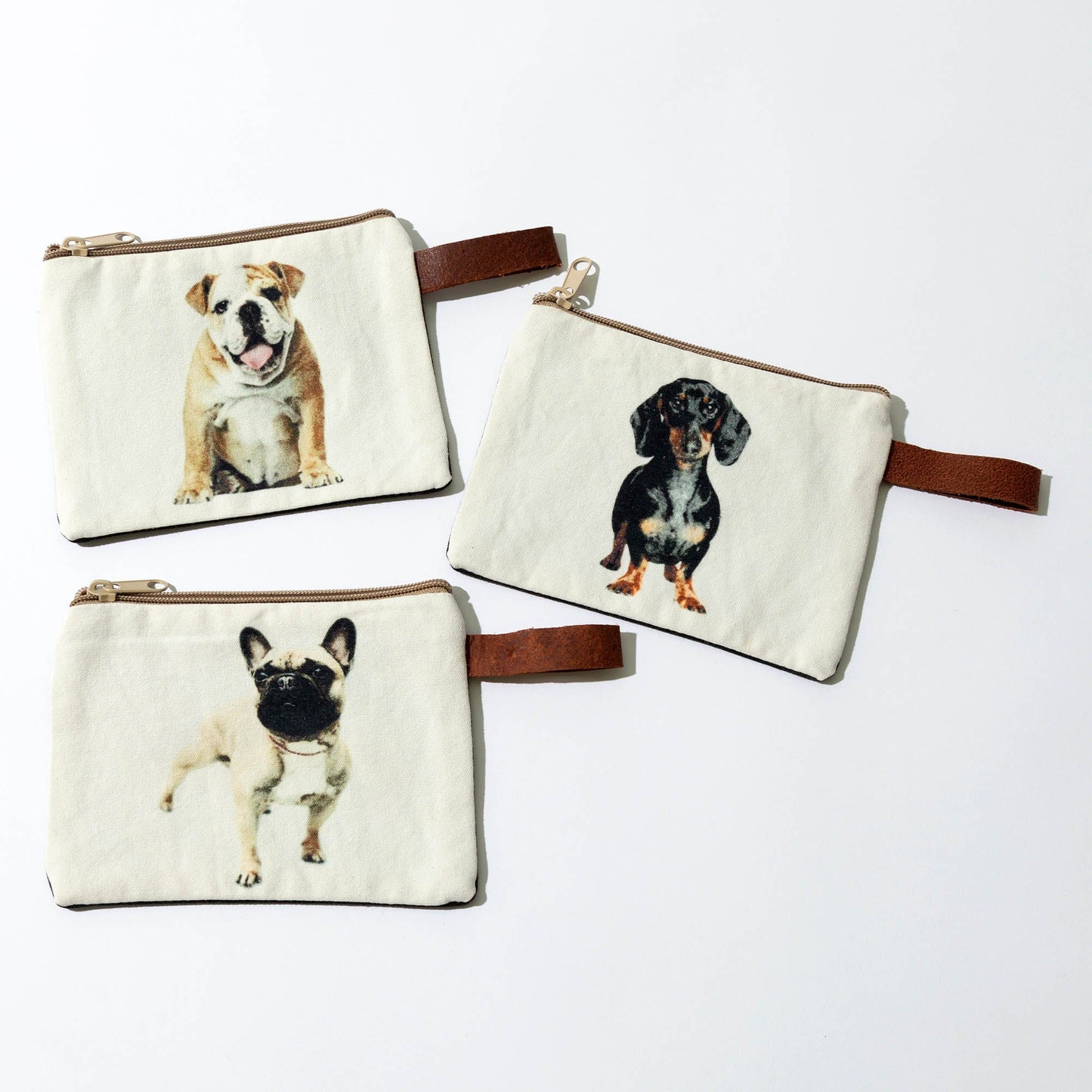 Canvas Dog Breed Makeup Bag