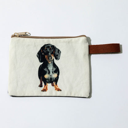 Canvas Dog Breed Makeup Bag