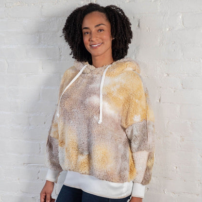 Tie-Dye Sherpa Fleece Hoodie