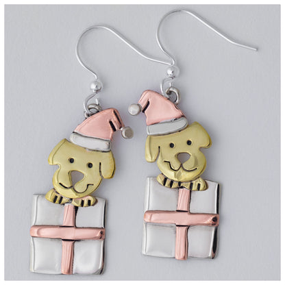 Christmas Gift Pet Mixed Metal Earrings