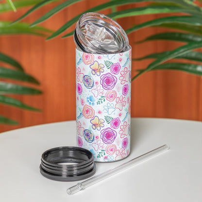 2-in-1 Stainless Steel Skinny Can Cooler & Travel Tumbler