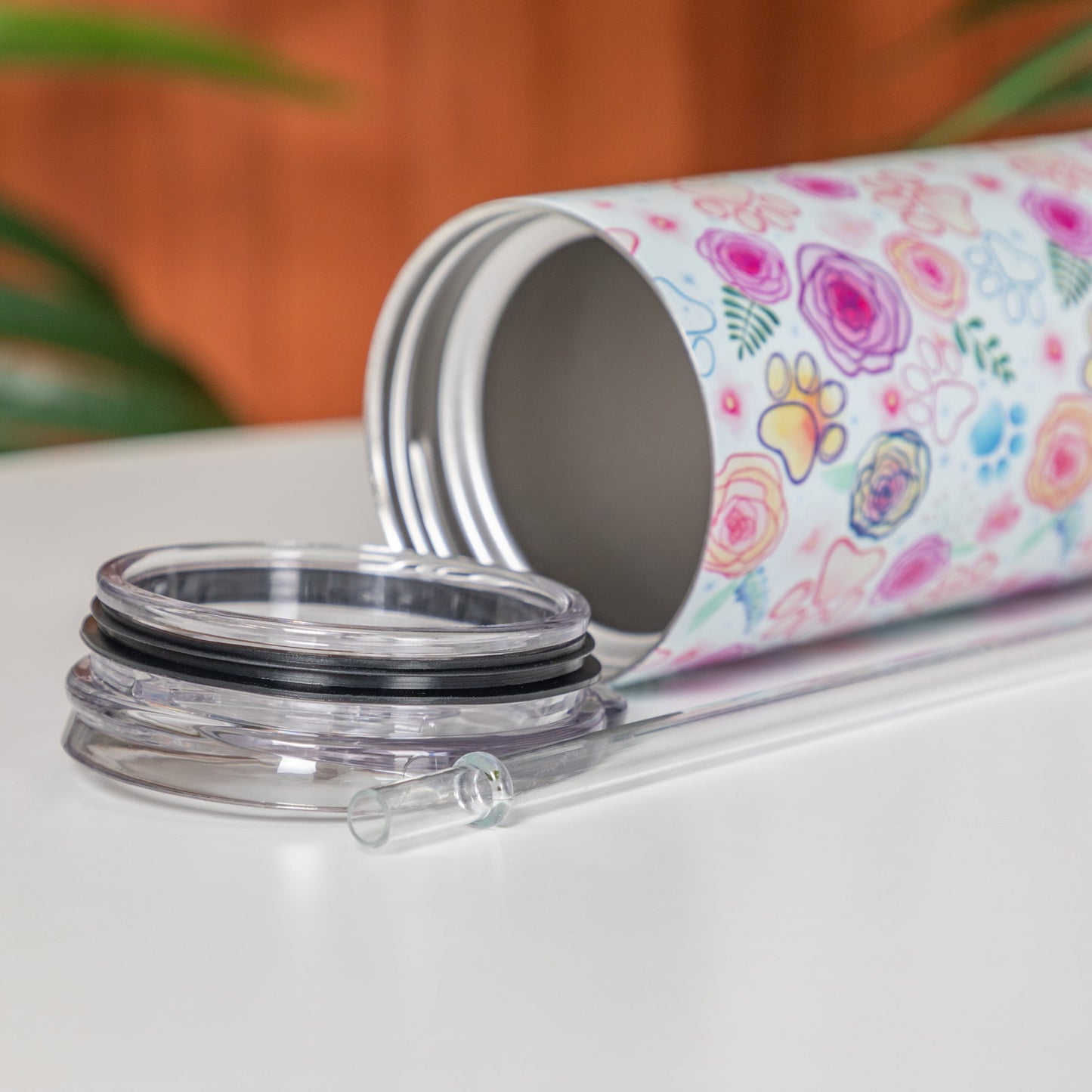 2-in-1 Stainless Steel Skinny Can Cooler & Travel Tumbler