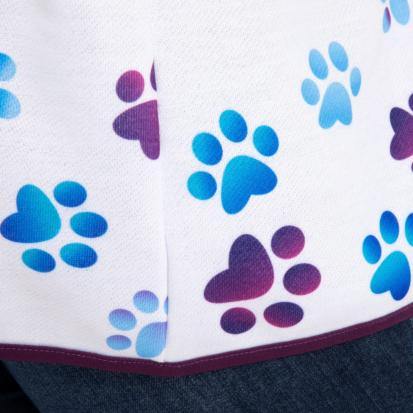 Paw Print Thick Knit Vest