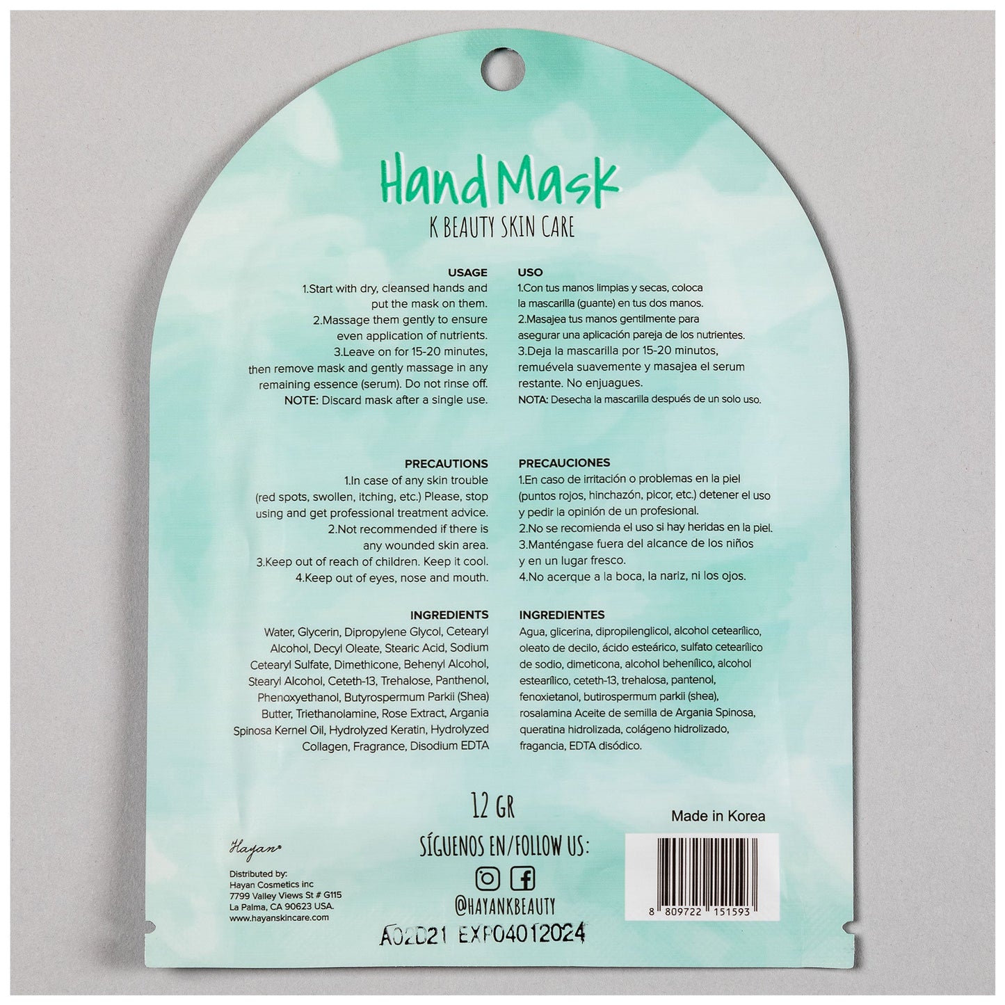 Hayan&reg; Hand Mask