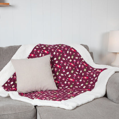 Cozy Fun Sherpa Blanket - 45" x 50"