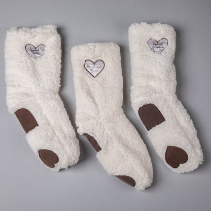 Sweet Sentiments Sherpa Fleece Slipper Socks