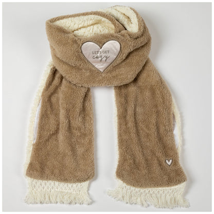 Sweet Sentiments Reversible Sherpa Pocket Scarf