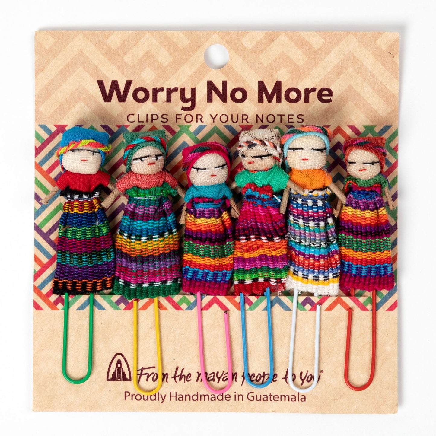 Worry No More Dolls Paper Clips - Set of 6