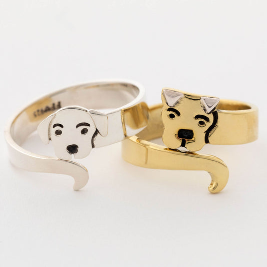 Sweet Dog Hugger Ring